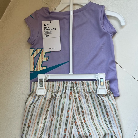 Nike Lavender and Teal 2-Piece Dri Fit Shorts Set - Picture 2 of 3
